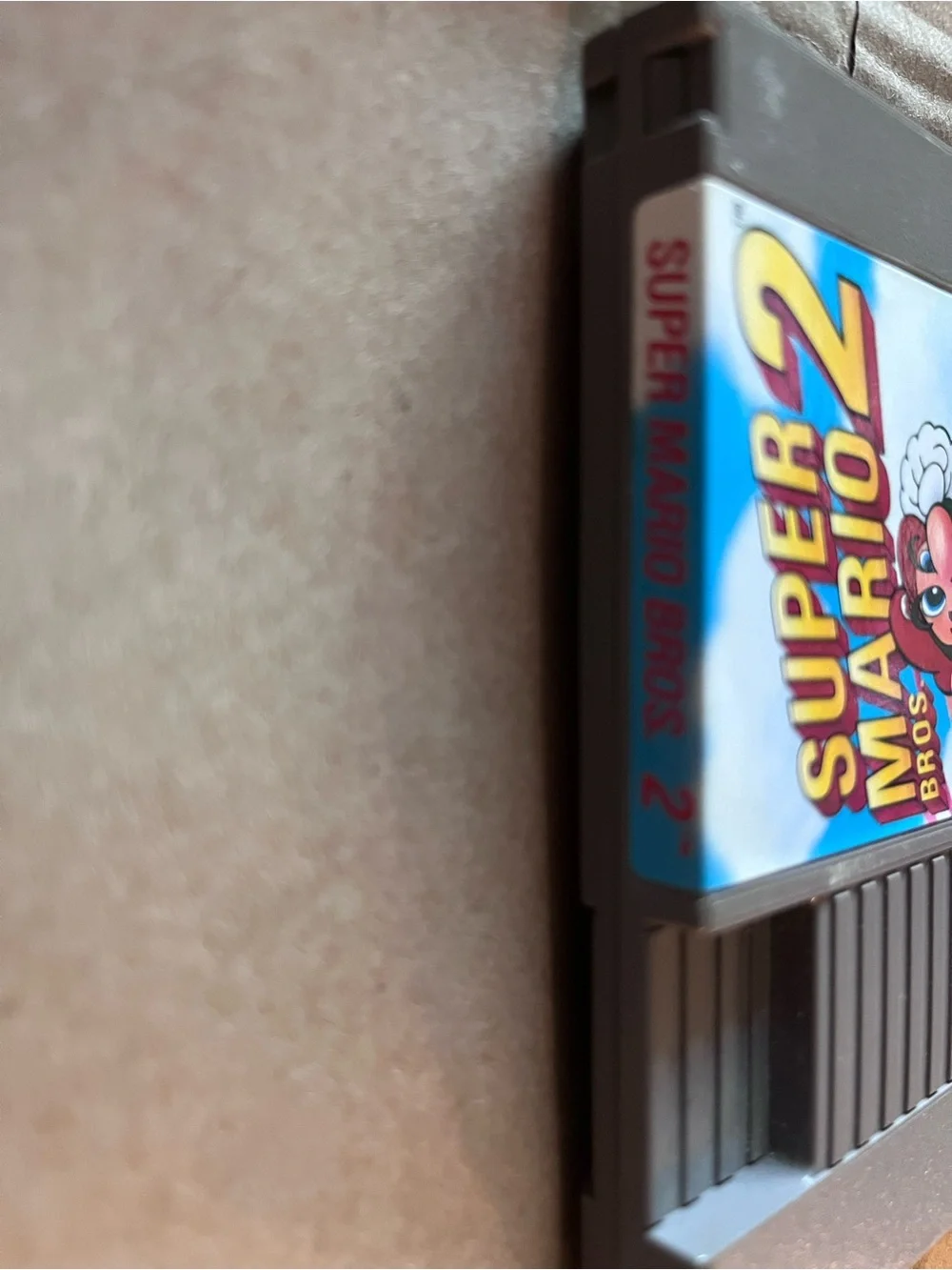 Nintendo Super Mario Bros. 2 NES Cartridge - Gray with Colorful Label